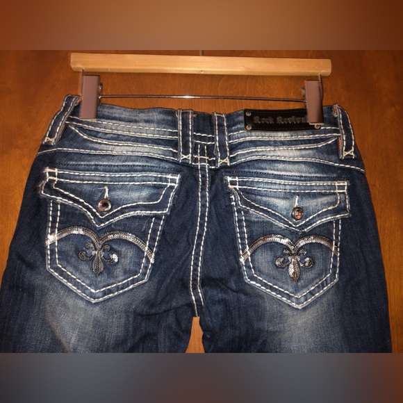 Rock Revival womens jeans Sasha straight size 28/34 - Picture 5 of 16